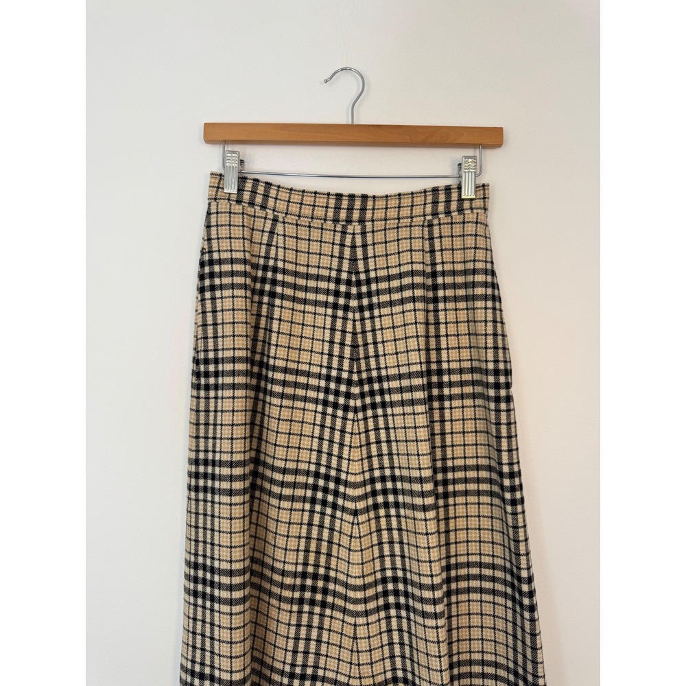 Dark Academia Young Pendleton‎ Juniors 9/10 Maxi Skirt Plaid Wool Vintage - Picture 9 of 9